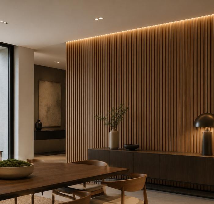 Wall panel interior de WPC